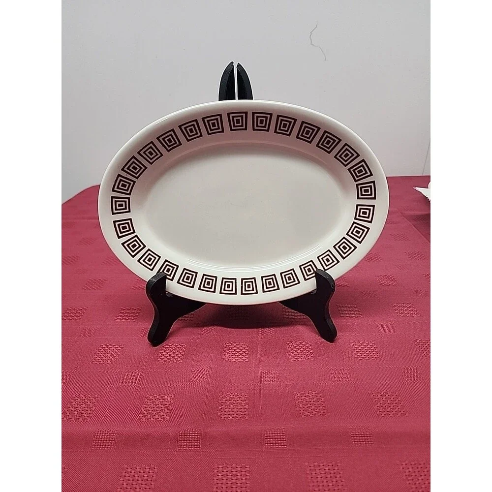 Homer Laughlin Best China Restaurant Ware Greek Key Pattern 9.5
